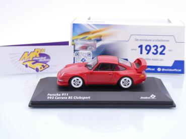 Preview: Solido S4313802 # Porsche 911 (993) Carrera RS Clubsport Baujahr 1995 " indischrot " 1:43