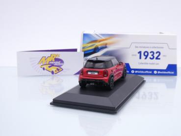 Preview: Solido S4315001 # Mini Cooper JCW (F56) Baujahr 2023 " rot-schwarz " 1:43