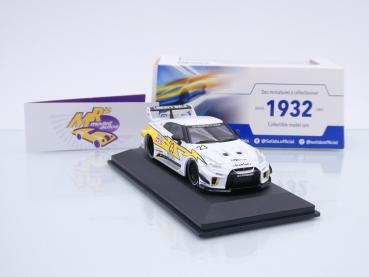 Preview: Solido S4311208 # Nissan Skyline GT-R R35 Baujahr 2008 weiß-gelb " Liberty Walk " 1:43