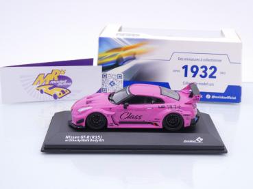 Preview: Solido S4311210 # Nissan Skyline GT-R R35 Baujahr 2008 pink " Liberty Walk " 1:43