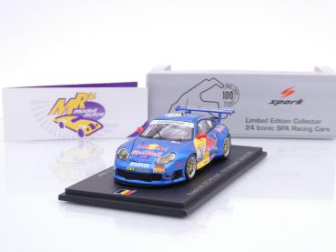 Spark 100SPA17 # Porsche 911 (996) GT3 RS #76 24h Spa 2002 " Red Bull RWS Motorsport " 1:43