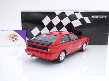 Preview: Minichamps 155016124 # Audi Quattro Baujahr 1980 in " rot " 1:18