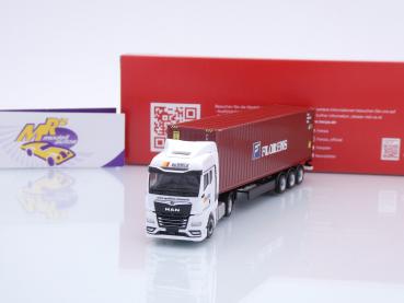 Herpa 318228 # MAN TGX GM Container-Sattelzug " Schmid / Florens " 1:87