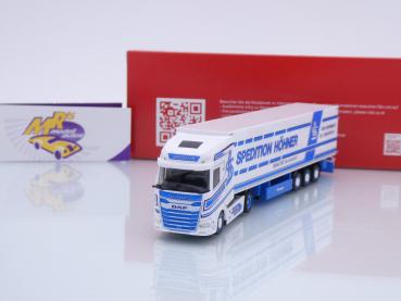 Herpa 318167 # DAF XG+ Koffer-Sattelzug " Spedition Höhner " 1:87