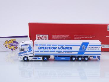 Preview: Herpa 318167 # DAF XG+ Koffer-Sattelzug " Spedition Höhner " 1:87