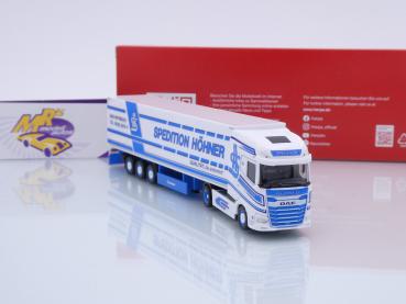 Preview: Herpa 318167 # DAF XG+ Koffer-Sattelzug " Spedition Höhner " 1:87