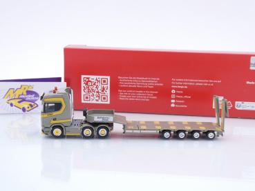 Preview: Herpa 955997 # Scania CS20 HD Semitieflade-Sattelzug " Dornbierer Staad Schweiz " 1:87
