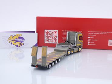 Preview: Herpa 955997 # Scania CS20 HD Semitieflade-Sattelzug " Dornbierer Staad Schweiz " 1:87