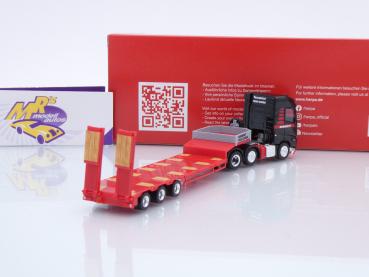 Preview: Herpa 318358 # Volvo FH GL Semitieflade-Sattelzug " Mammoet Road Cargo " 1:87