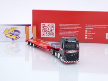 Preview: Herpa 318358 # Volvo FH GL Semitieflade-Sattelzug " Mammoet Road Cargo " 1:87