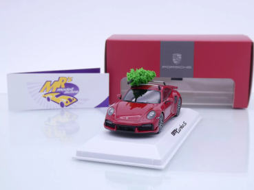 Spark WAP0201630SXMS # Porsche 911 Turbo S rot " Christmas Edition 2024 " 1:43