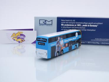 Preview: Rietze 78016 # Alexander Dennis Enviro 500 Doppeldeckerbus " BVG Berlin - IBB " 1:87