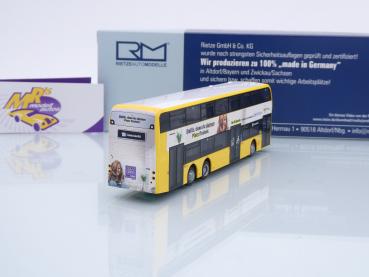 Preview: Rietze 78017 # Alexander Dennis Enviro 500 Doppeldeckerbus " BVG Berlin - Berlinovo " 1:87