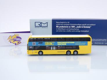 Preview: Rietze 78019 # Alexander Dennis Enviro 500 Doppeldeckerbus " BVG Berlin - Dokumentations Zentrum " 1:87