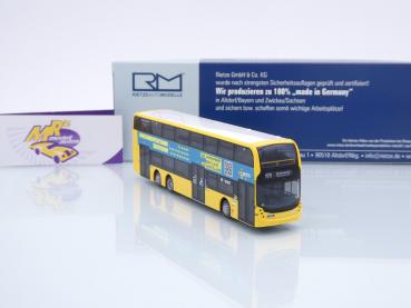 Preview: Rietze 78019 # Alexander Dennis Enviro 500 Doppeldeckerbus " BVG Berlin - Dokumentations Zentrum " 1:87