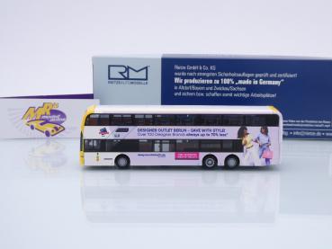 Preview: Rietze 78020 # Alexander Dennis Enviro 500 Doppeldeckerbus " BVG Berlin - Designer Outlert Berlin " 1:87