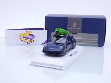 Spark WAP0201640SXMS # Porsche 911 Turbo S blau " Christmas Edition 2024 " 1:43