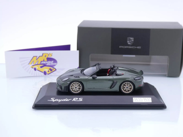 Preview: Spark WAP0202150RSPY # Porsche 718 Spyder RS Baujahr 2023 " dunkelgrünmetallic-carbon " 1:43