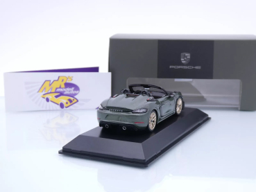 Preview: Spark WAP0202150RSPY # Porsche 718 Spyder RS Baujahr 2023 " dunkelgrünmetallic-carbon " 1:43