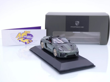 Preview: Spark WAP0202150RSPY # Porsche 718 Spyder RS Baujahr 2023 " dunkelgrünmetallic-carbon " 1:43