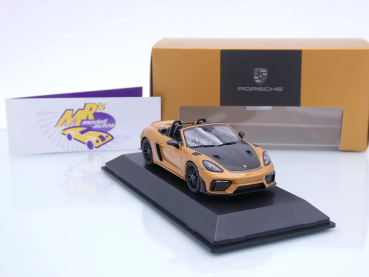 Preview: Spark WAP0202190RSPY # Porsche 718 Spyder RS Baujahr 2023 " goldmetallic-carbon " 1:43