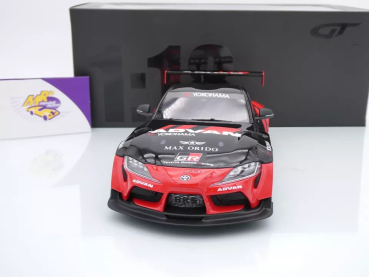 Preview: GT Spirit GT889 # Toyota Supra GR Advan HKS Baujahr 2020 " schwarz-rot " 1:18