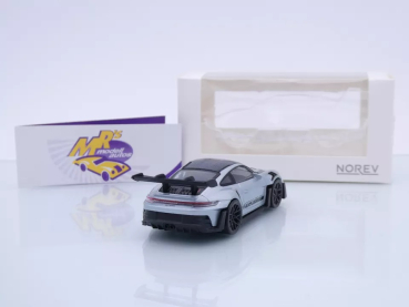 Preview: Norev 750049 # Porsche 911 (992) GT3 RS Baujahr 2022 " silbermetallic-schwarz " 1:43
