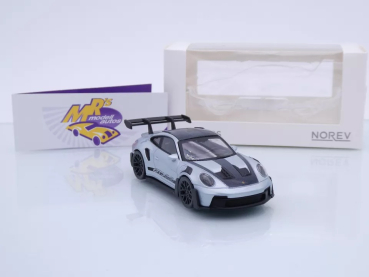 Preview: Norev 750049 # Porsche 911 (992) GT3 RS Baujahr 2022 " silbermetallic-schwarz " 1:43