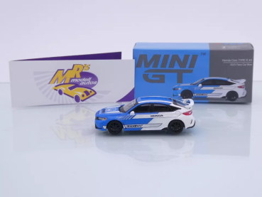 Preview: TSM MINI GT MGT00753-L # Honda Civic Type R #3 LHD blue " Pace Car 2023 " 1:64