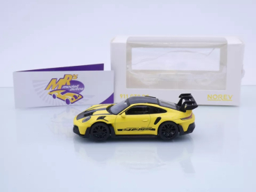 Preview: Norev 750063 # Porsche 911 (992) GT3 RS Baujahr 2022 " gelb-schwarz " 1:43