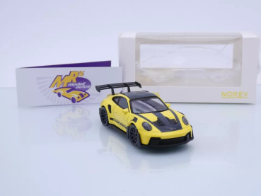 Preview: Norev 750063 # Porsche 911 (992) GT3 RS Baujahr 2022 " gelb-schwarz " 1:43