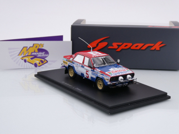 Preview: Spark S7772 # Datsun Violet GT Nr.5 2nd Safari Rallye 1981 " L. Drews " 1:43