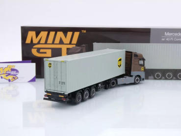 Preview: TSM MINI GT MGT00705 # Mercedes-Benz Actros 40 ft. Container " UPS Europe " 1:64