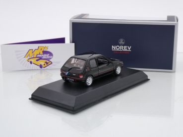Preview: Norev 471734 # Peugeot 205 GTi 1.9 Baujahr 1992 " schwarz " mit PTS Deco 1:43