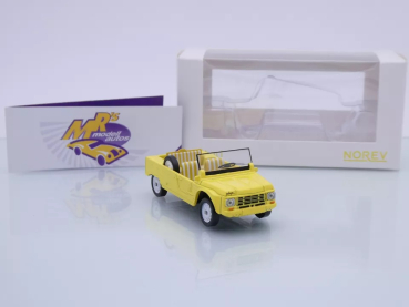 Preview: Norev 150923 # Citroen Mehari offen Baujahr 1968 " gelb-weiß " 1:43