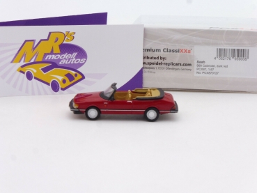 Premium ClassiXXS 870127 # SAAB 900 Cabrio Baujahr 1986 " dunkelrot " 1:87