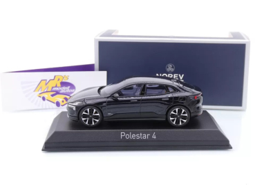Preview: Norev 874015 # Polestar 4 Limousine Baujahr 2024 " Space - schwarzmetallic " 1:43