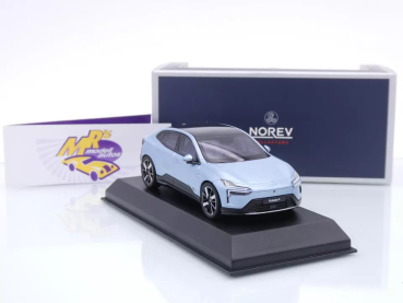 Preview: Norev 874011 # Polestar 4 Limousine Baujahr 2024 " Electron - hellblaumetallic " 1:43