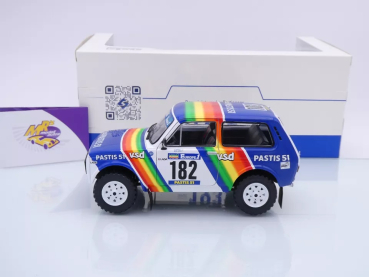 Preview: Solido S1807305 # Lada Niva Nr.182 Paris Dakar 1984 " Jabouille - Sardou " 1:18