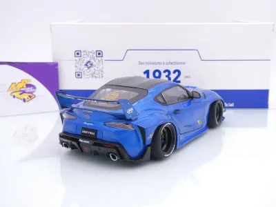 Preview: Solido S1815503 # Toyota GR Supra Liberty Walk Bodykit Baujahr 2025 " blaumetallic " 1:18