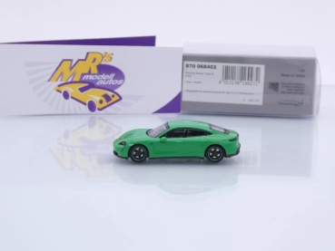 Preview: Minichamps 870068402 # Porsche Taycan Turbo S Baujahr 2019 " giftgrün " 1:87