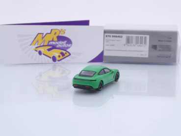 Preview: Minichamps 870068402 # Porsche Taycan Turbo S Baujahr 2019 " giftgrün " 1:87