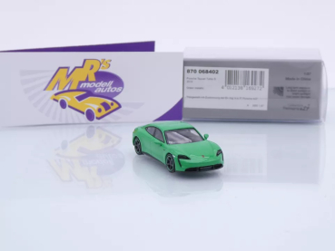 Preview: Minichamps 870068402 # Porsche Taycan Turbo S Baujahr 2019 " giftgrün " 1:87