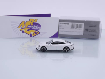 Preview: Minichamps 870068400 # Porsche Taycan Turbo S Baujahr 2019 " weißmetallic " 1:87