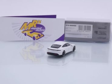Preview: Minichamps 870068400 # Porsche Taycan Turbo S Baujahr 2019 " weißmetallic " 1:87