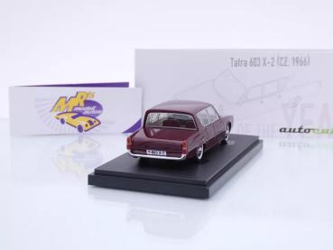Preview: Autocult 99124 # Tatra 603 X-2 1966 + Jahres Buch Digital Edition 2024 " dunkelrot " 1:43
