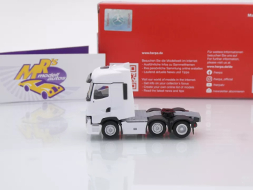Preview: Herpa 315104-003 # Renault T Facelift 3-achs 6x2 Zugmaschine " weiß " 1:87