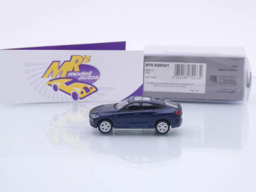 Preview: Minichamps 870020521 # BMW X6 (F16) SUV Baujahr 2020 " dunkelblaumetallic " 1:87