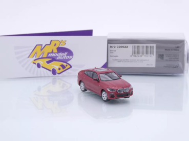 Preview: Minichamps 870020522 # BMW X6 (F16) SUV Baujahr 2020 " dunkelrotmetallic " 1:87
