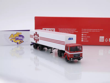 Preview: Herpa 317924 # Roman Diesel Koffer-Sattelzug " DKK Kühlung / VEB Meißen " 1:87